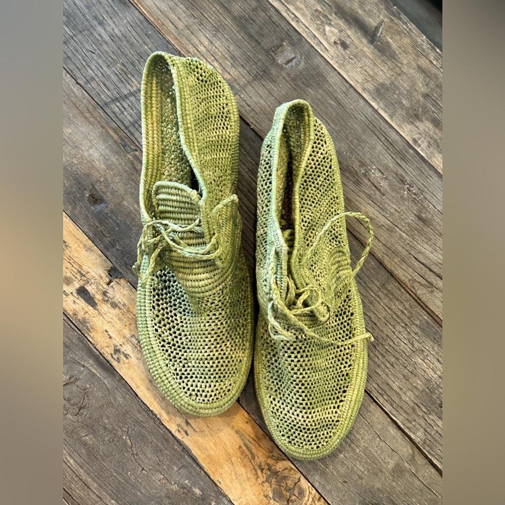 Raffia shoes